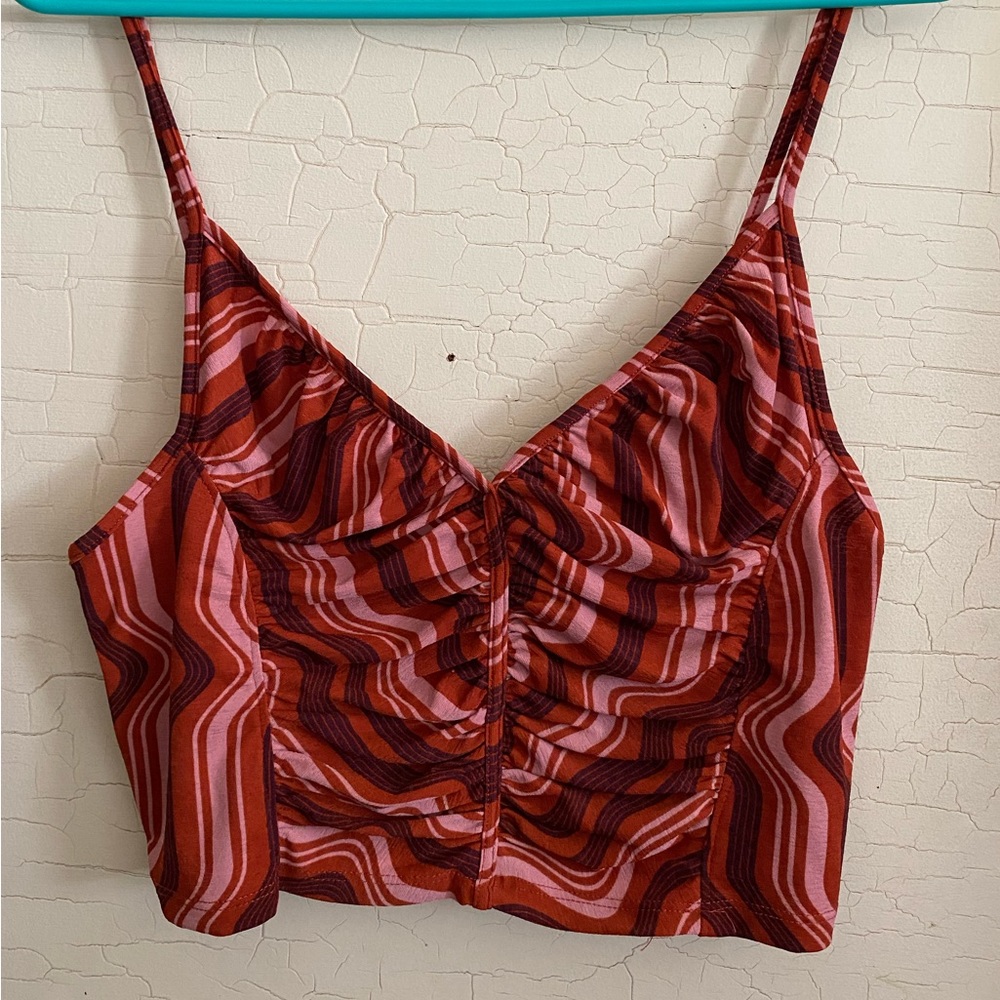Urban Outfitters Ruched Crop Top Size Large